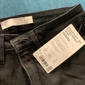 Athletes Sculptek zip ultra skinny jeans